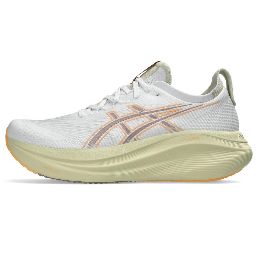 Giày Chạy Bộ Nam ASICS GEL-NIMBUS 27 White/Fawn 1011B958.102
