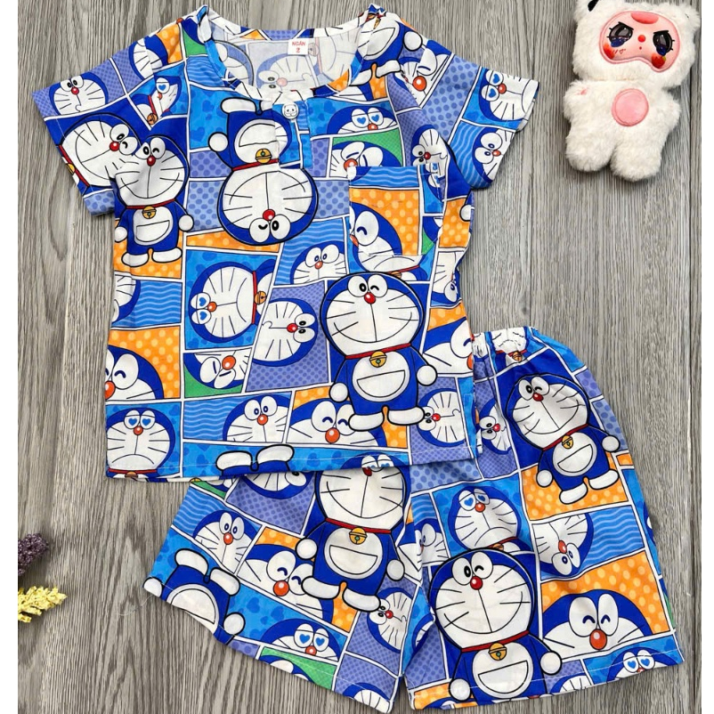 Đồ tole cho bé trai 6-42kg số 2-XL, set bé trai ngắn, tay ngắn quần ngắn, chất tole 2 da, bộ tole la