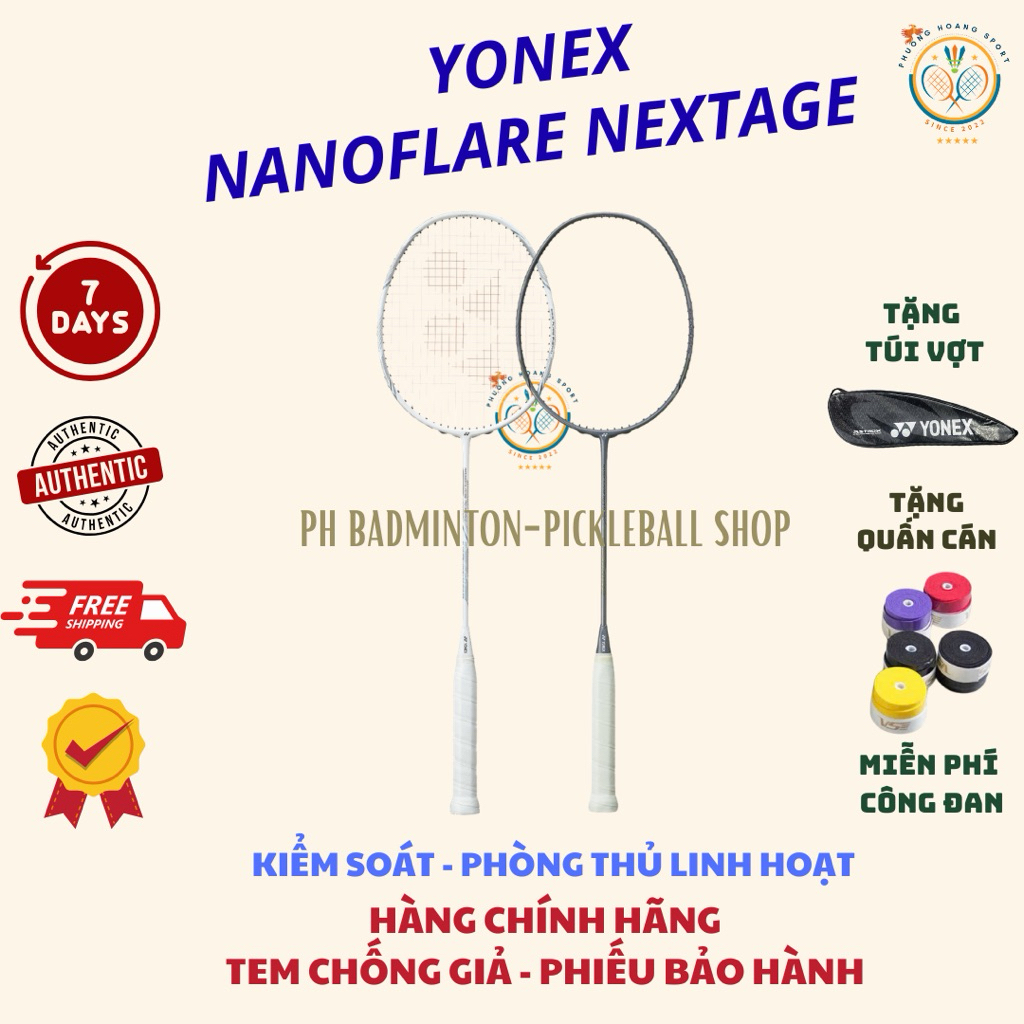 [HOẢ TỐC] Vợt Cầu Lông Yonex Nanoflare Nextage Chính Hãng Sunrise, Bảo Hành 3 Tháng