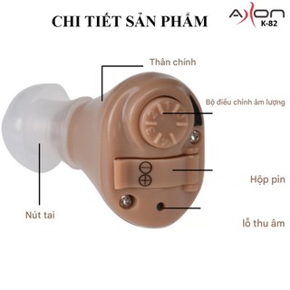 Trợ thính nhét trong Axon K82 nhỏ gọn