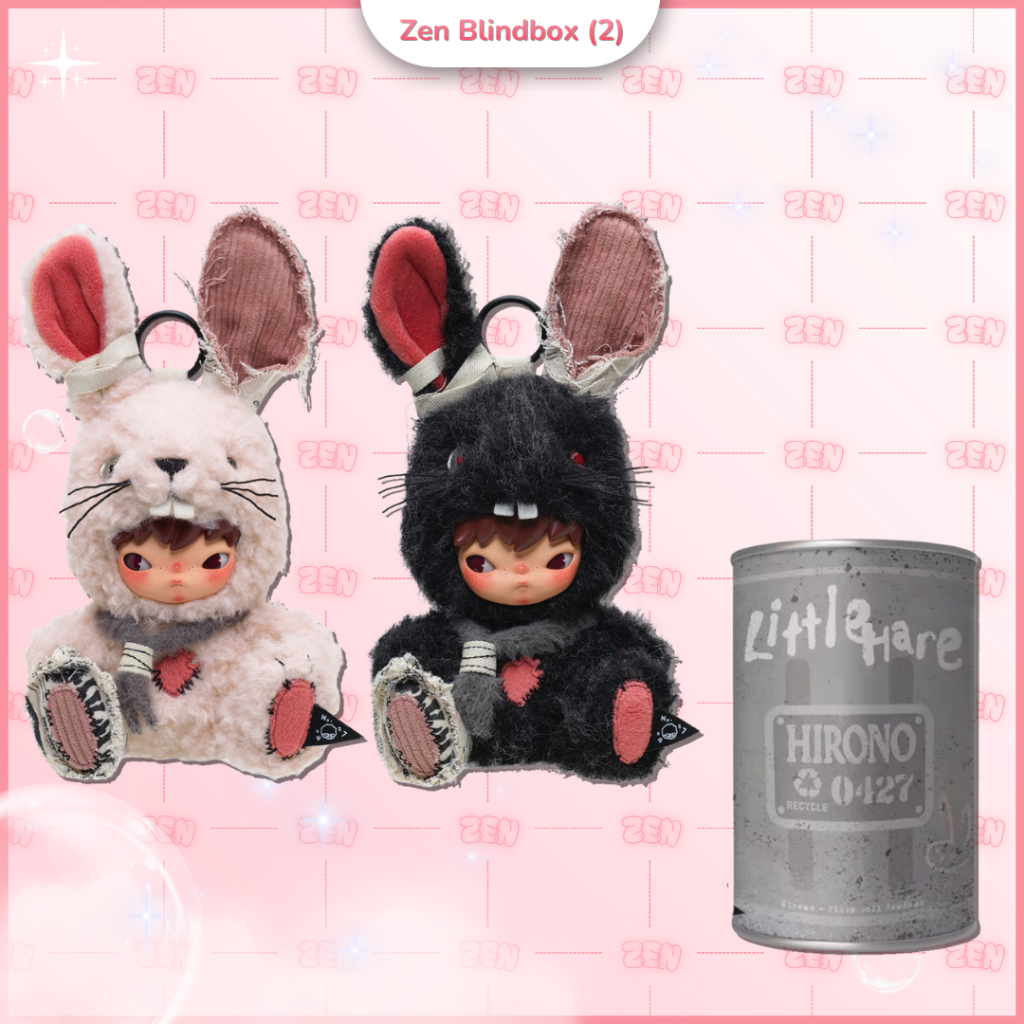 [CHÍNH HÃNG] Blindbox Hirono Little Hare Móc Khóa Gấu Bông Hirono Thùng