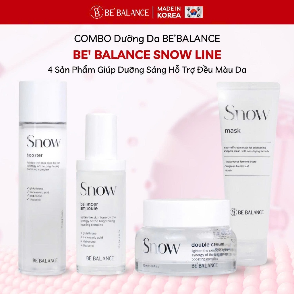 Combo 2 sản phẩm Snow Line dưỡng sáng da chuyên sâu - Bebalance