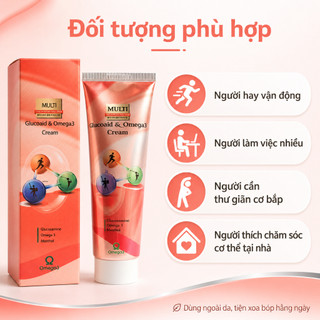 Dầu lạnh Glucoaid & Omega3 Hàn Quốc tuýp 165ml - giảm đau nhanh, thư giãn cơ thể