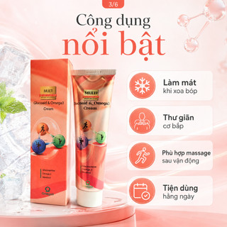 Dầu lạnh Glucoaid & Omega3 Hàn Quốc tuýp 165ml - giảm đau nhanh, thư giãn cơ thể