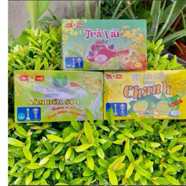 combo 3  hộp hương trà vải , hương sâm dứa sữa , hương chanh