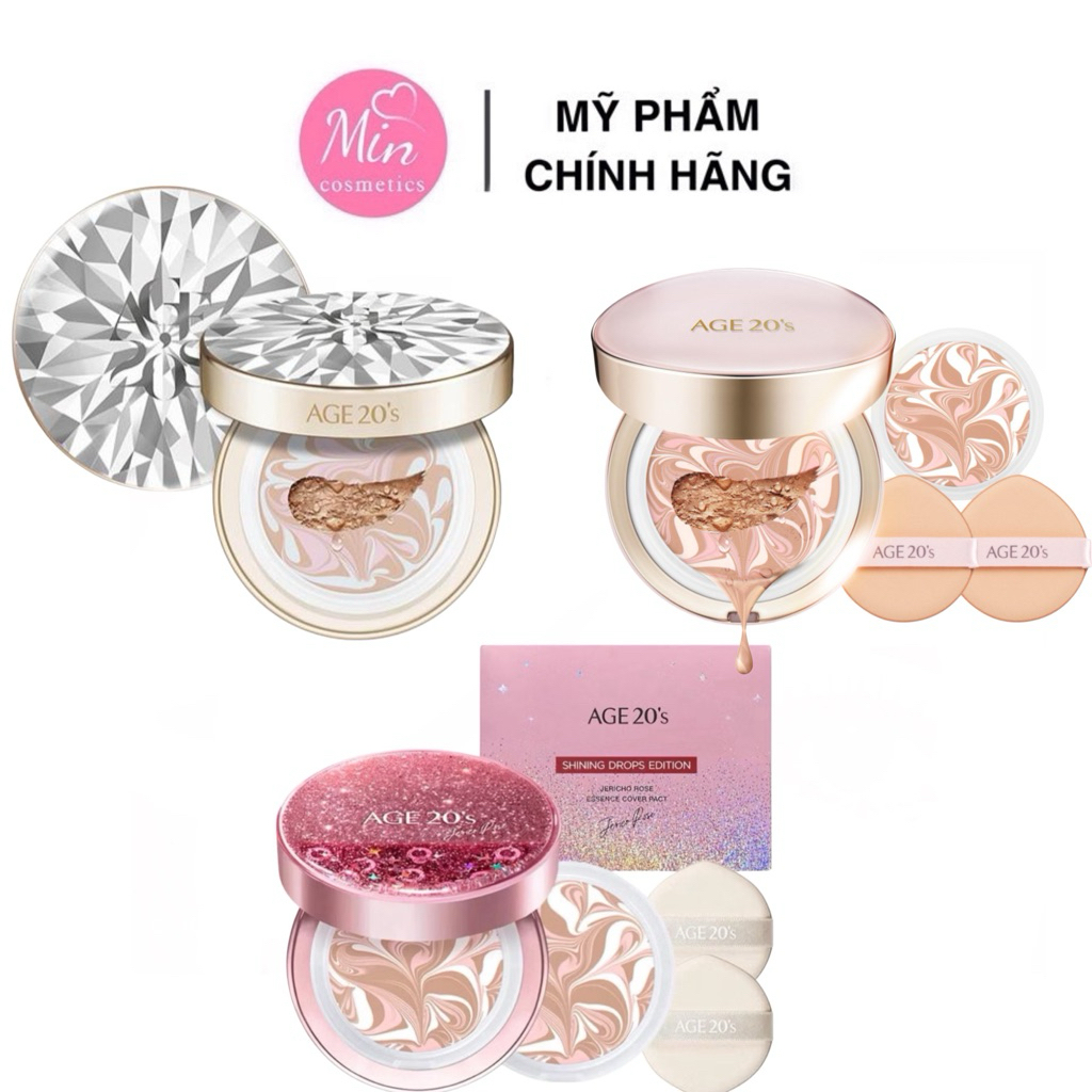 [ĐỌC MÔ TẢ Ạ-Auth100%] Phấn nền tươi cushion AGE20'S Signature Essence Pact Cover SPF50+