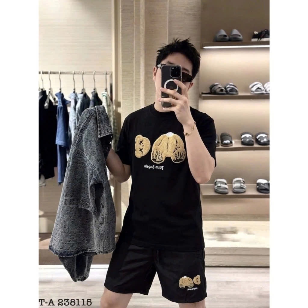 Bộ Cộc Nam Thêu Hình Mặt Gấu Xù Trước Ngực Cực Hót - Bộ Cộc Nam Phối Quần Gió Cao Cấp Siêu Hot 2024 | BigBuy360 - bigbuy360.vn
