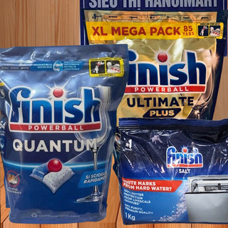Viên rửa bát finish quantum ultimate 50v - dòng viên rửa bát cao cấp nhất hiện nay