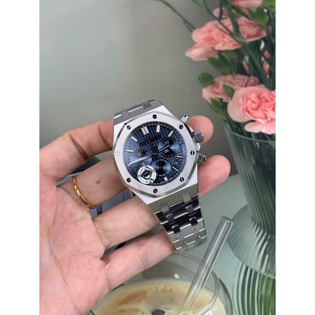 Đồng hồ Audemars Piguet Royal Oak 26715ST mặt xanh dương dây kim loại xưởng APS 38mm