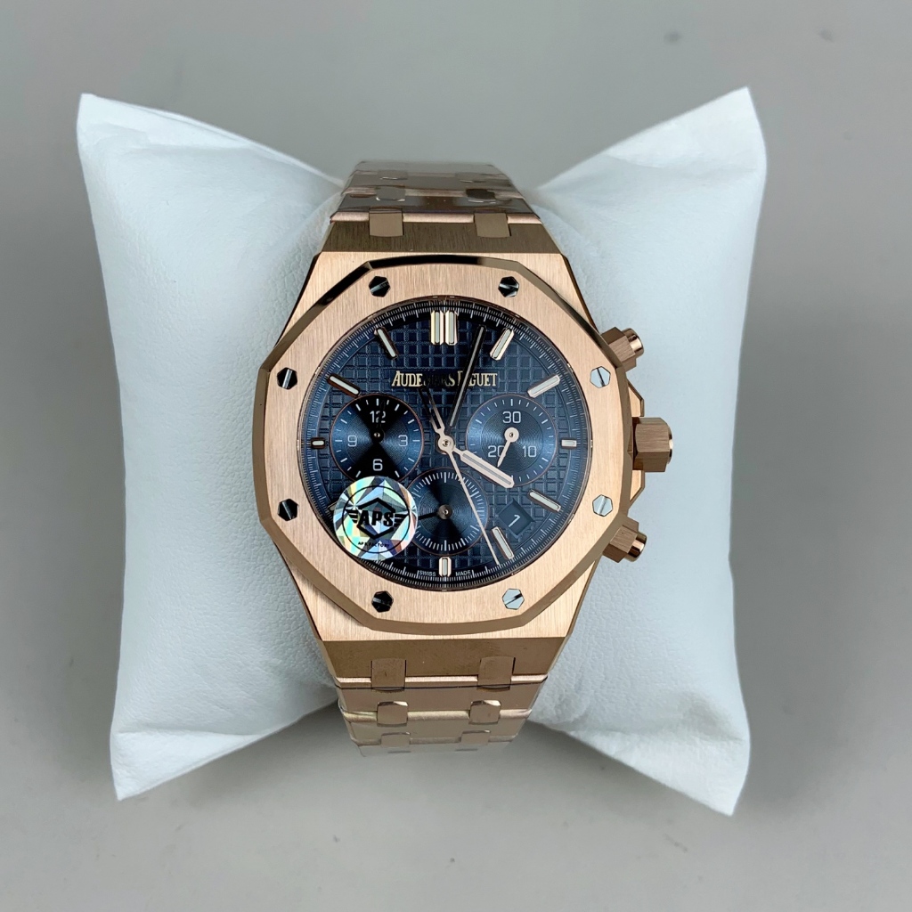 Đồng hồ Audemars Piguet Royal Oak 26715OR mặt xanh dương nhà máy APS 38mm