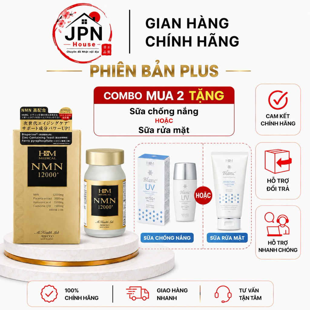 Viên uống NMN 12000+ Ai Health Lab Aishodo