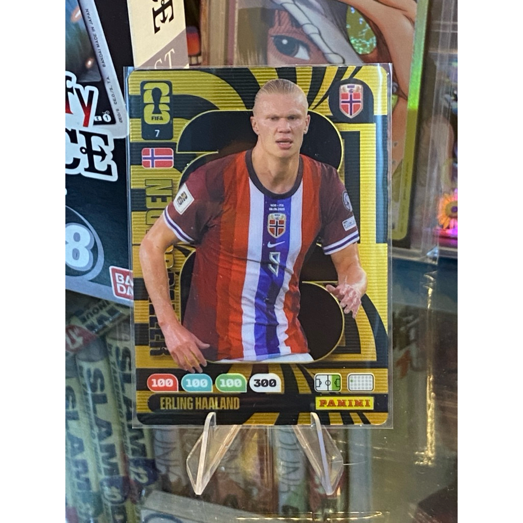 [DÒNG THẺ HIẾM NHẤT MÙA] Thẻ Cầu Thủ Erling Haaland Panini Adrenalyn World Cup 2026 GOLDEN BALLER #G