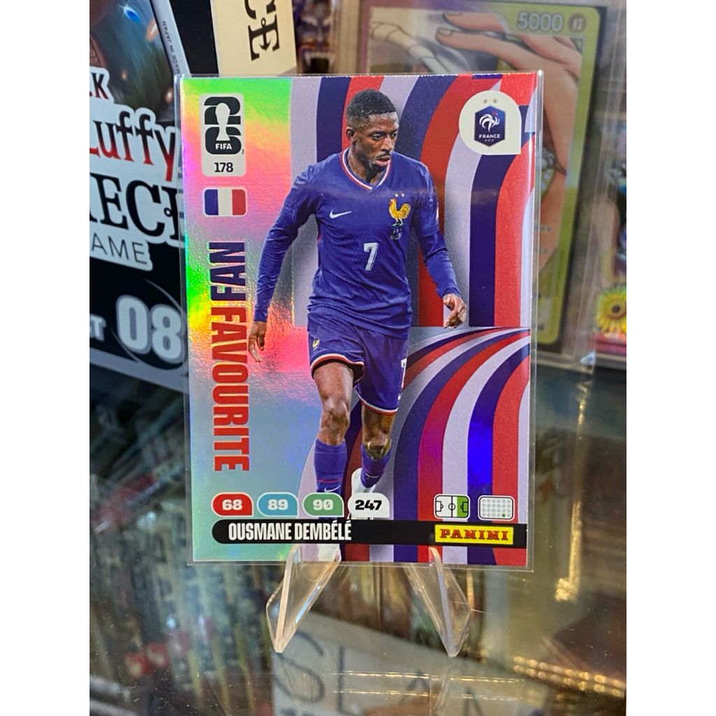 [QBV 2025] Thẻ Cầu Thủ OUSMANE DEMBELE Panini World Cup 2026 Áo Pháp Fans Favourtie #178