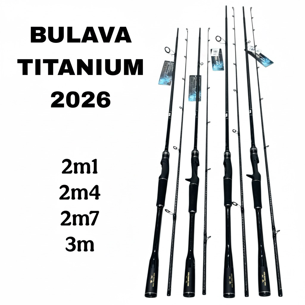 Cần Câu Lure Bulava Titanium bản mới 2026 đầu pu Fuji Alconite