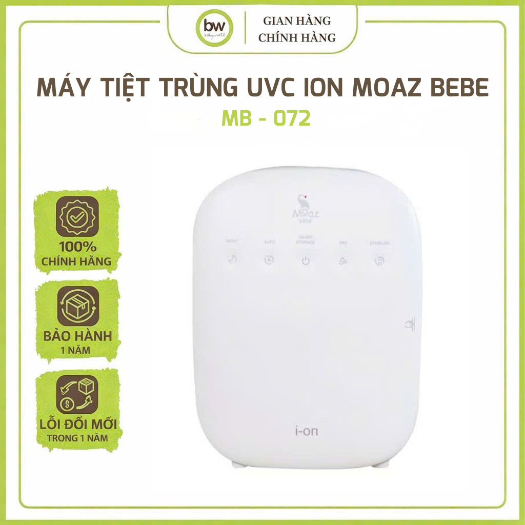 Máy Tiệt Trùng Sấy Khô UVC ION Moaz Bebe Mb072
