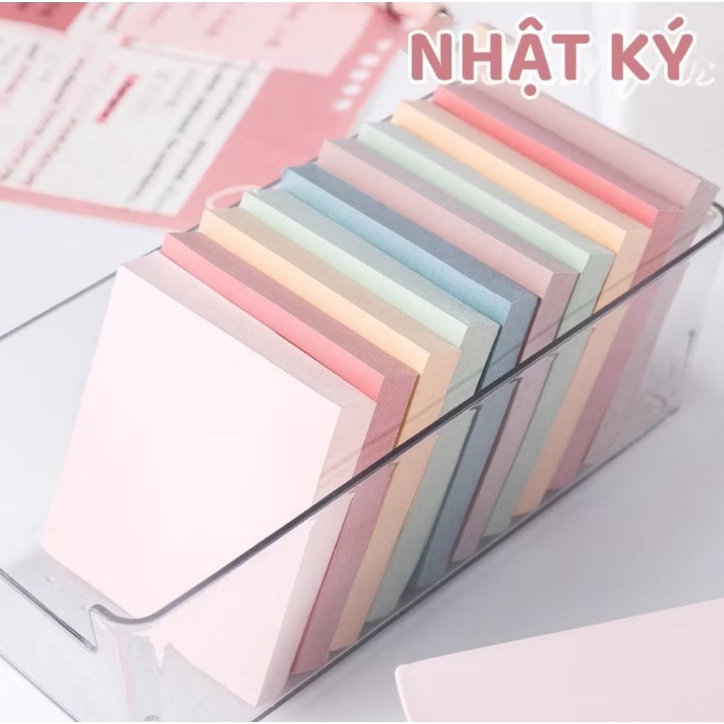 Set 100 Tờ Giấy Note 76x76mm MUYUAN - Nhiều Màu, Có Keo Dán