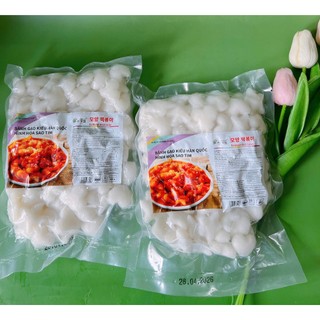1kg Bánh Gạo Tokbokki Hình Tim Sao Hoa
