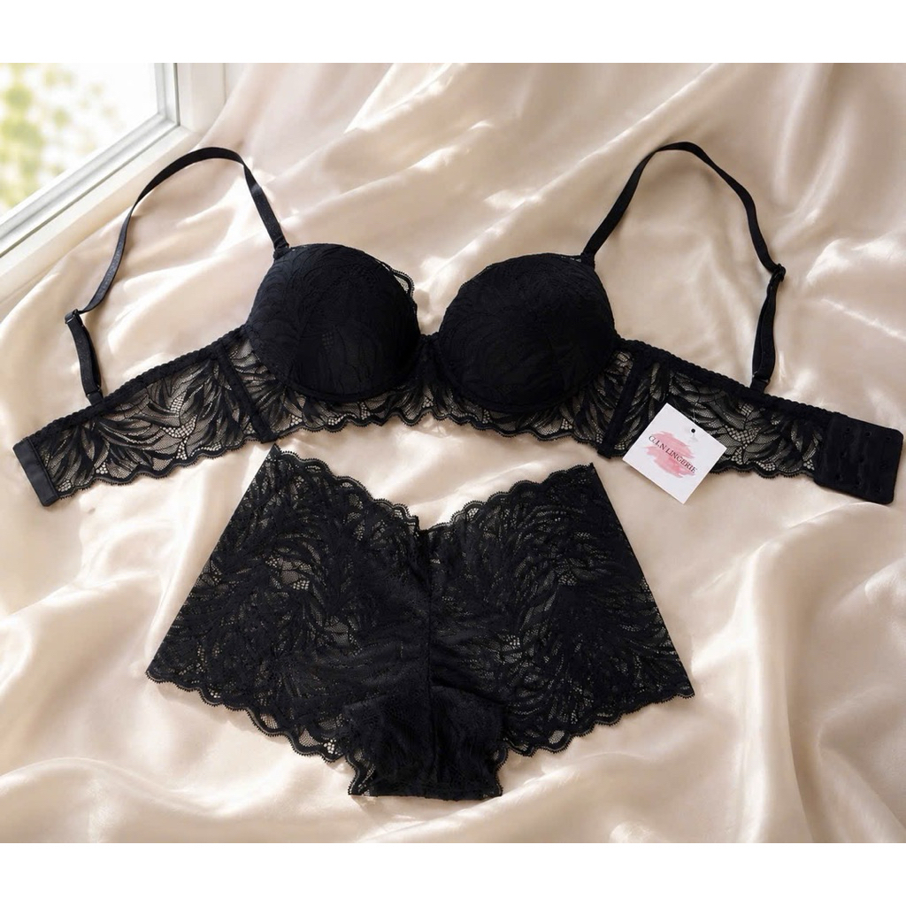 Bộ đồ lót nữ ,nội y nữ ren thiết kế GIN Lingerie có gọng, có nâng