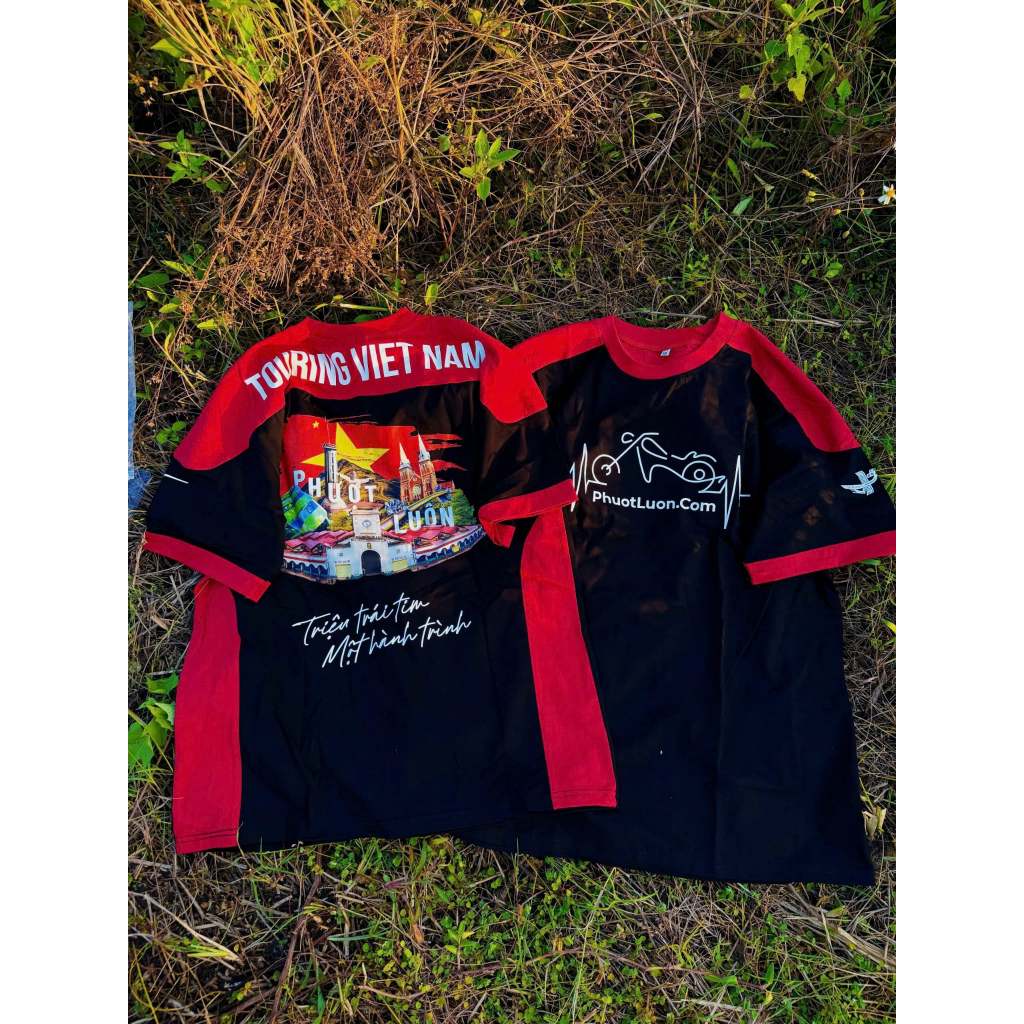 Áo thun Phượt Luôn-cổ tròn-chất liệu cotton 100% (Áo thun TOURING)
