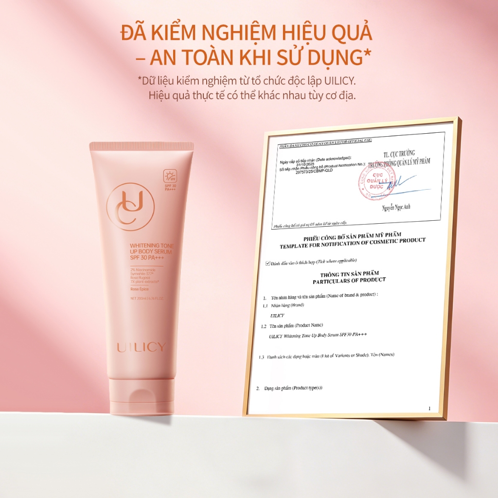 Dưỡng thể chống nắng nâng tone UILICY 200ml SPF30 PA+++ Chống Nắng Làm Trắng Toàn Thân Nâng Tông Tức Thì Nhiều Tông Màu | BigBuy360 - bigbuy360.vn