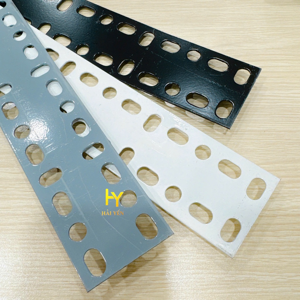 Thanh sắt La6 (màu trắng, đen) lắp ráp kệ sắt v lỗ với lớp sơn tĩnh điện 3 lớp cao cấp