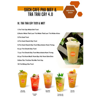 Bộ Công Thức Cafe Pha Máy + Đồ Uống Văn Phòng