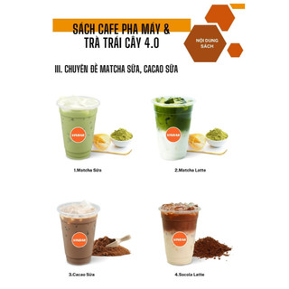Bộ Công Thức Cafe Pha Máy + Đồ Uống Văn Phòng
