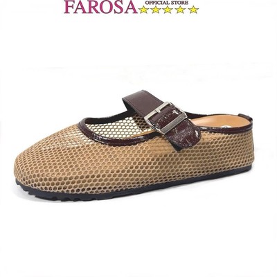 Giày sục nữ đế cao 3cm  FAROSA -H146 chất da lưới thoáng phong cách hàn quốc sang chảnh cực xinh
