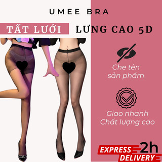 Quần Tất Hở Đũng Gợi Cảm QT03 UMEE BRA - Quần tất Cạp Cao 10D Sậm Màu Che Khuyết Điểm Mặc Với Đầm Body