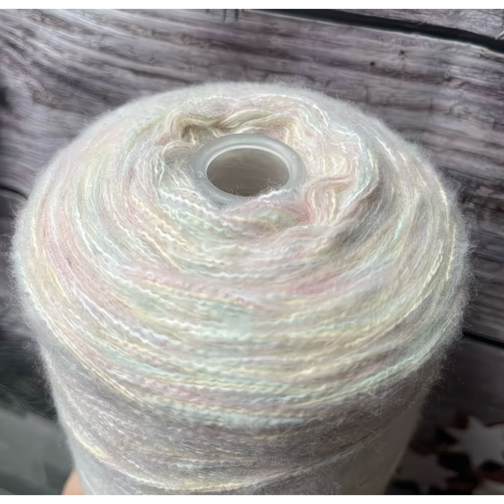 Len Mohair cầu vồng loang màu pastel 500g/1000g