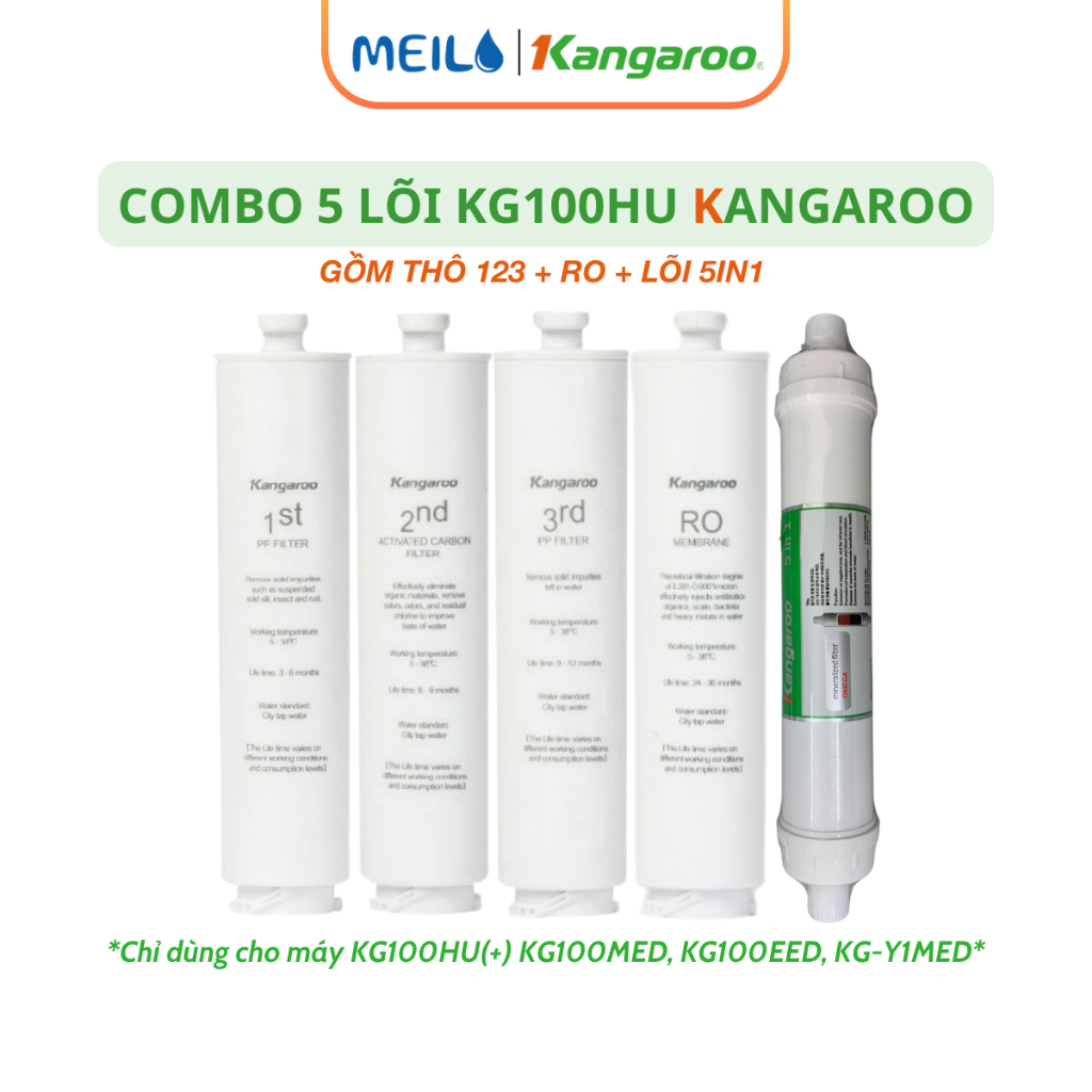 Combo 5 Lõi HU Kangaroo Cho Model KG100HU, KG100HU+, KG100MED, KG100EED, KG-Y1MED, KG100EED-IoT,...