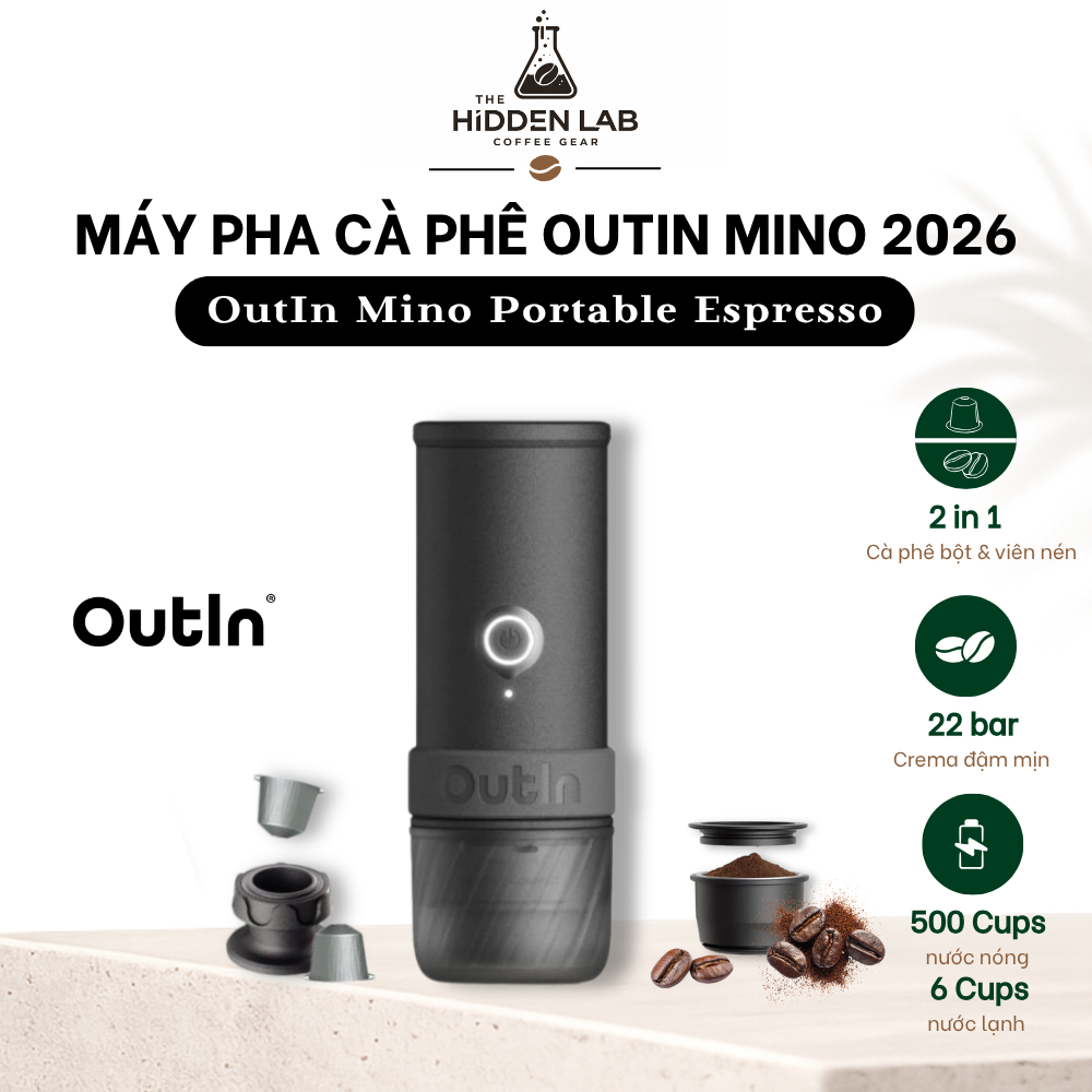 Máy Pha Cà Phê OutIn Mino Portable Electric Espresso Machine