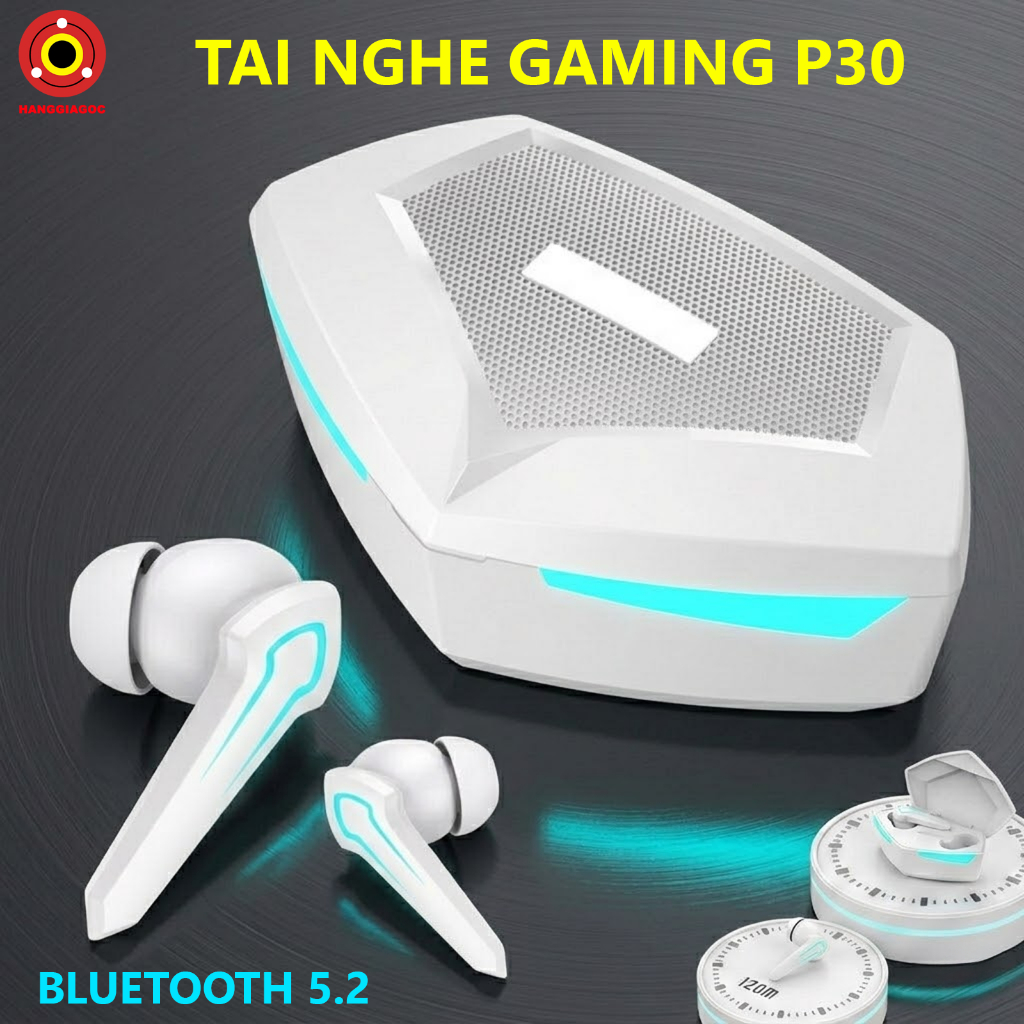 Tai Nghe Bluetooth P30 Chơi Game Âm Thanh Nổi, không dây, Độ Trễ Thấp, Tích Hợp Mic Đàm Thoại To Rõ