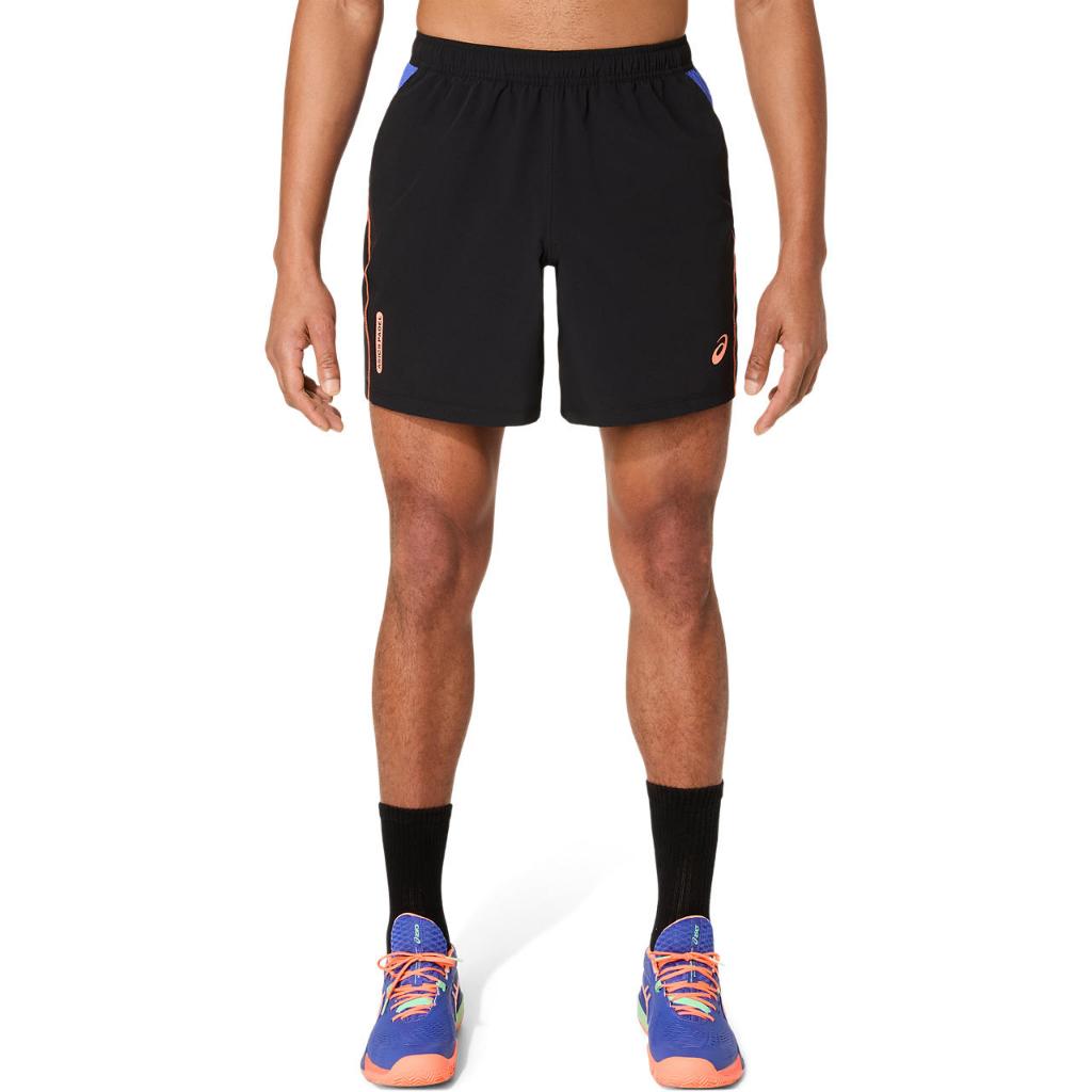 Quần Thể Thao Nam ASICS PADEL COURT 7IN SHORT PERFORMANCE BLACK/DARK COBALT 2041A350.001