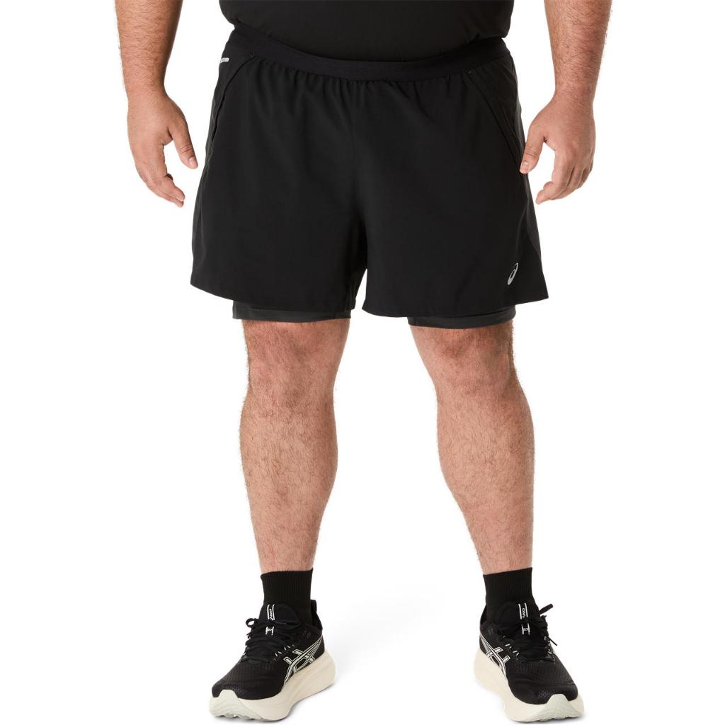Quần Thể Thao Nam ASICS ROAD 2-N-1 5IN SHORT Performance Black 2011D245.001