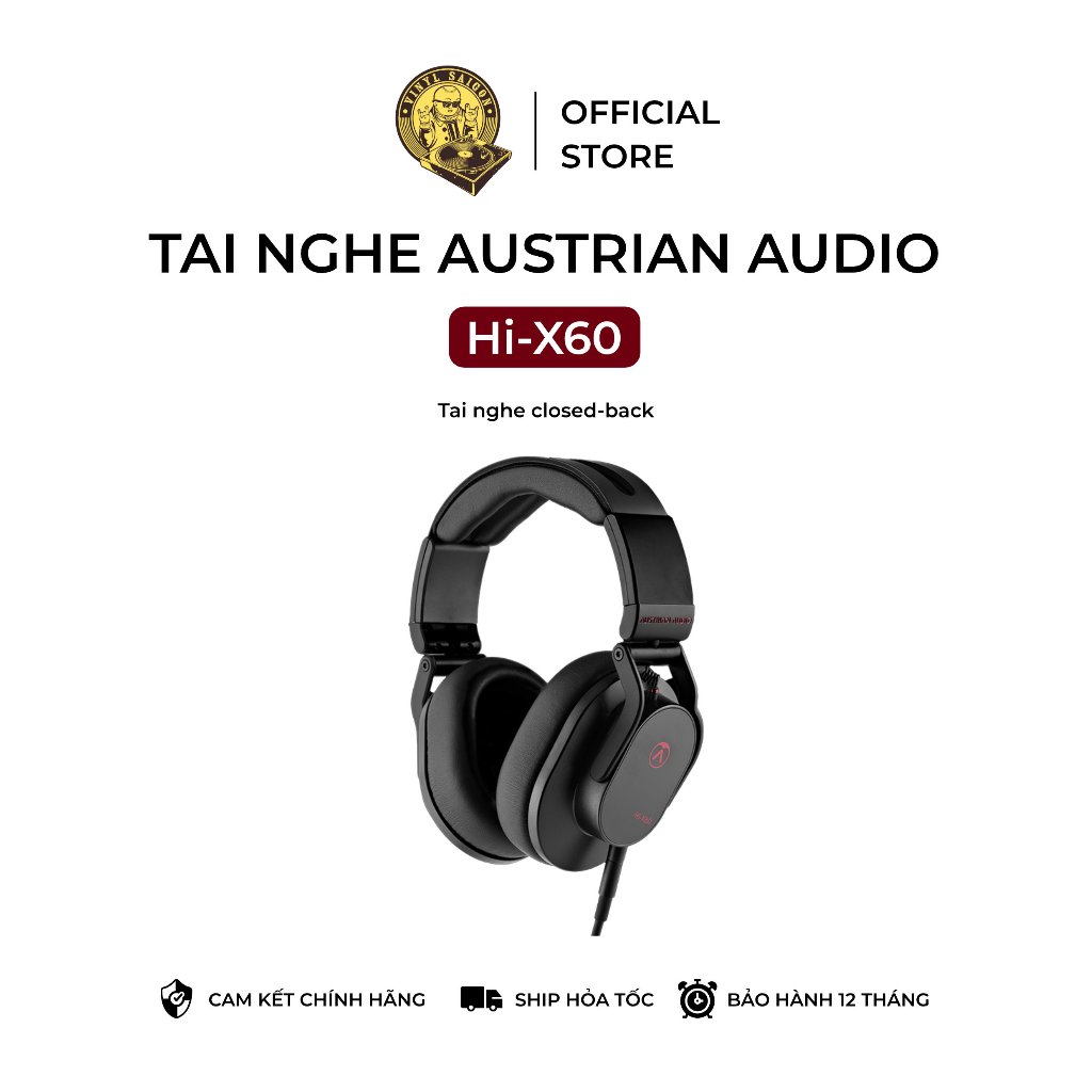 Tai nghe chụp tai có dây Austrian Hi-X60 - Bảo hành 12 tháng