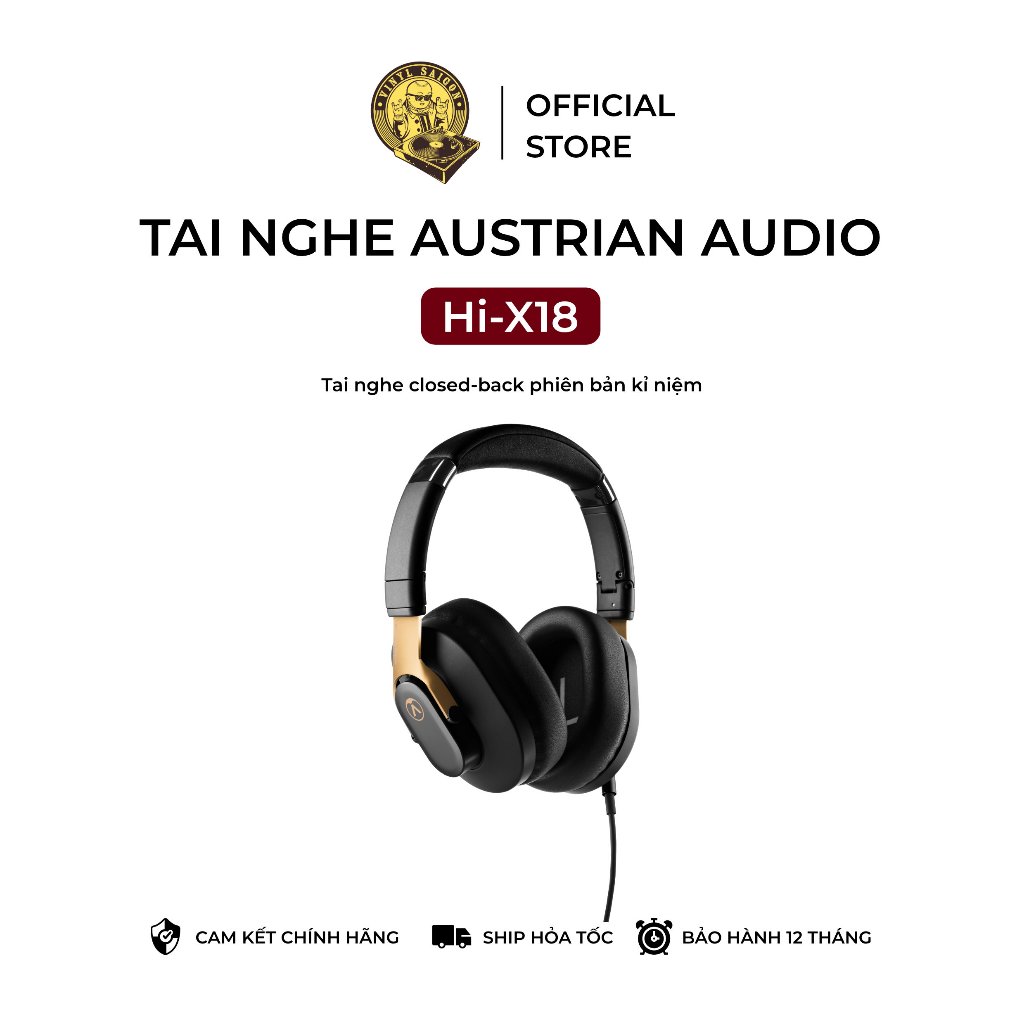 Tai nghe chụp tai có dây Austrian Hi-X18 phiên bản kỉ niệm - Bảo hành 12 tháng