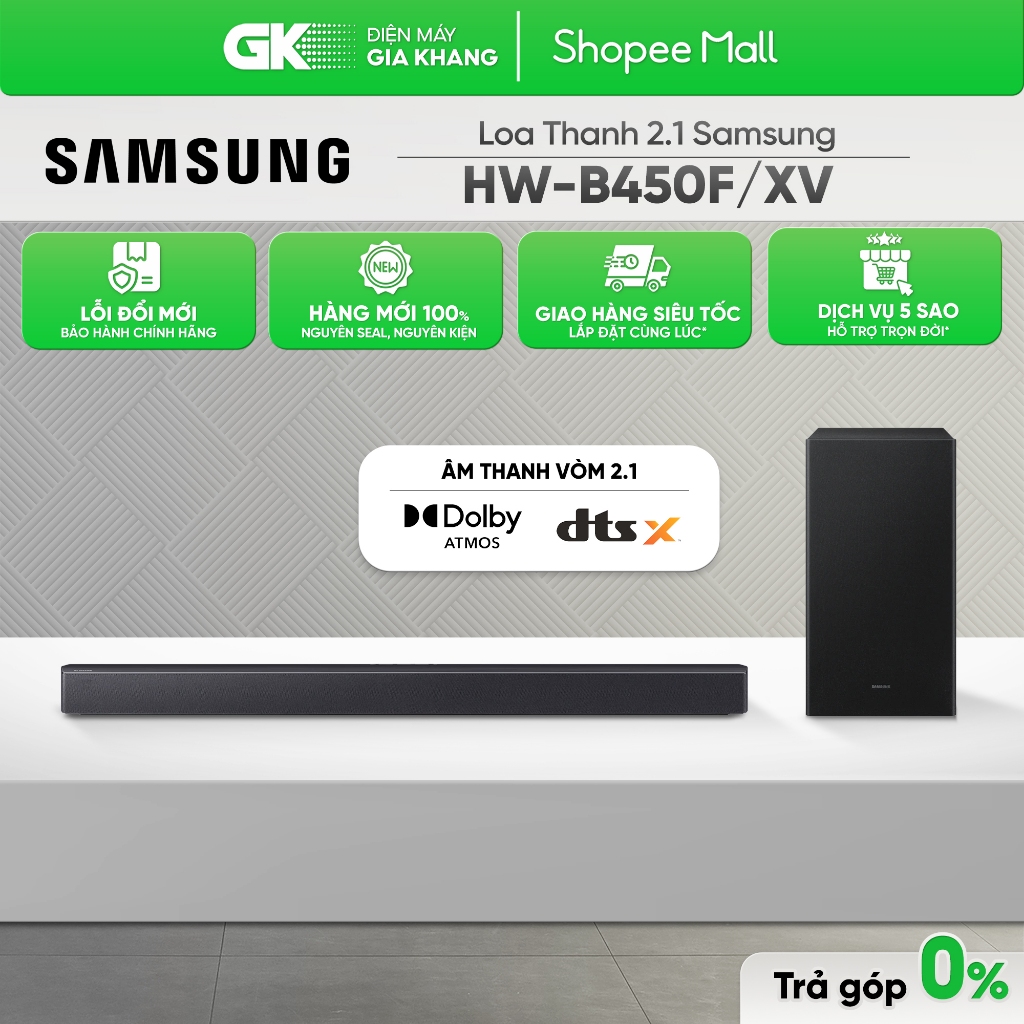 Bộ Loa Thanh Samsung HW-B450F/XV 300W [Toàn Quốc]