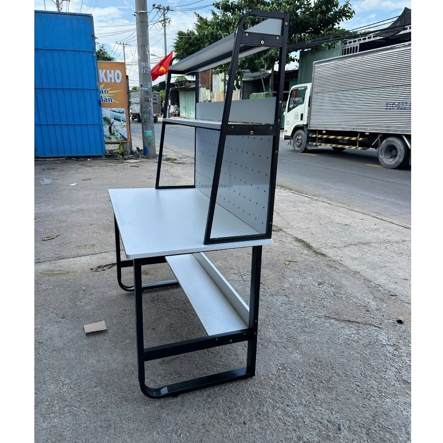 Bàn làm việc văn phòng có kệ sách BKT120 , bàn học , để máy vi tính cao cấp - Nội Thất Giá Xưởng | BigBuy360 - bigbuy360.vn