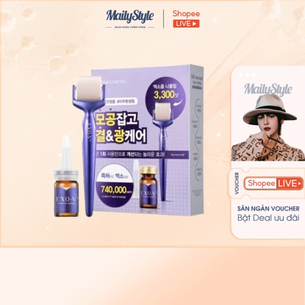 M68_ (DATE T8/2026) (SET NHỎ GỒM 1 LỌ SERUM+ 1 THANH LĂN)  EXO-V ID Placosmetics EXO-V Prolifting 1 