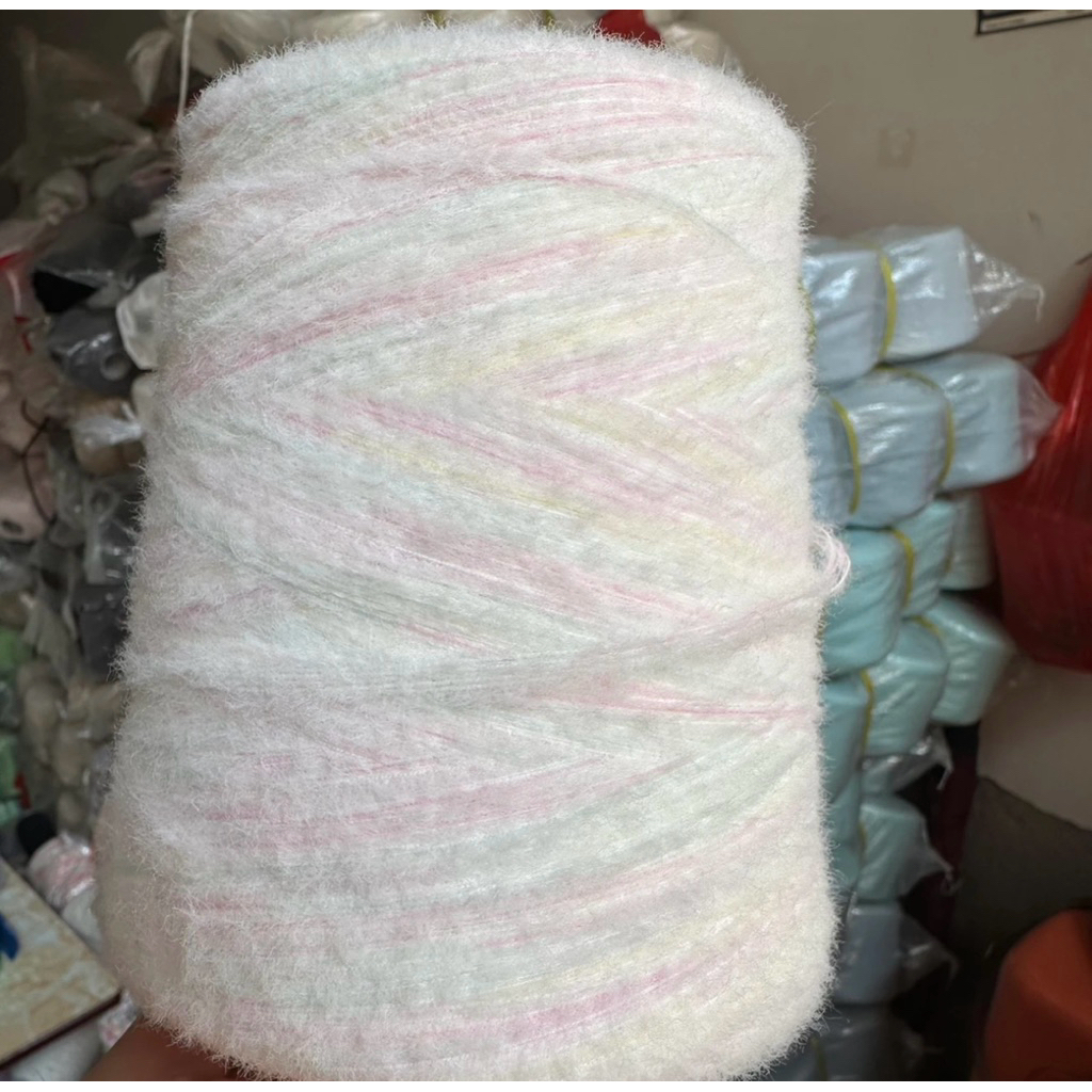 Len Cloud Candy loang cầu vồng pastel 500g 6 chập