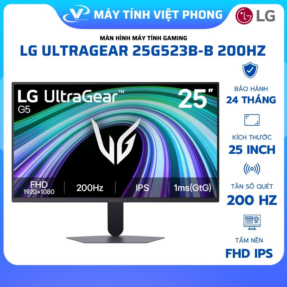 MÀN HÌNH GAMING LG ULTRAGEAR 27G523B-B 25G523B-B FHD IPS 200Hz 1ms - CHÍNH HÃNG BẢO HÀNH 2 NĂM | BigBuy360 - bigbuy360.vn