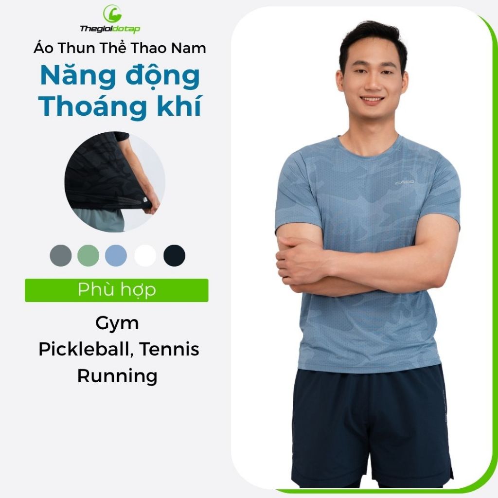 Áo Thể Thao Nam High Class Icado HT121 Tập Gym Pickleball Vải Thun Mát Lạnh, Co Giãn thế giới đồ tập