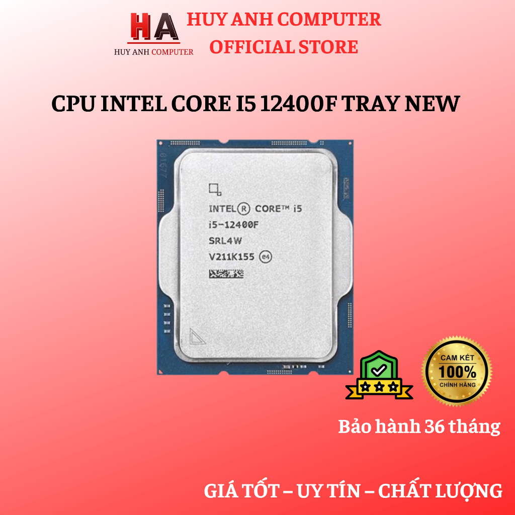 [FULL VAT] CPU INTEL CORE I5 12400F TRAY NEW