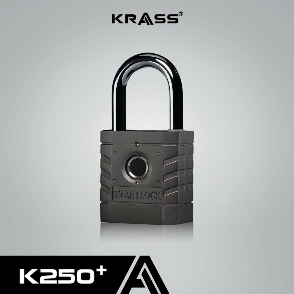 Ổ Khóa Vân Tay KRASS K250 PLUS – Smart Lock Mở Khóa Từ Xa, Ổ khóa Chống Trộm