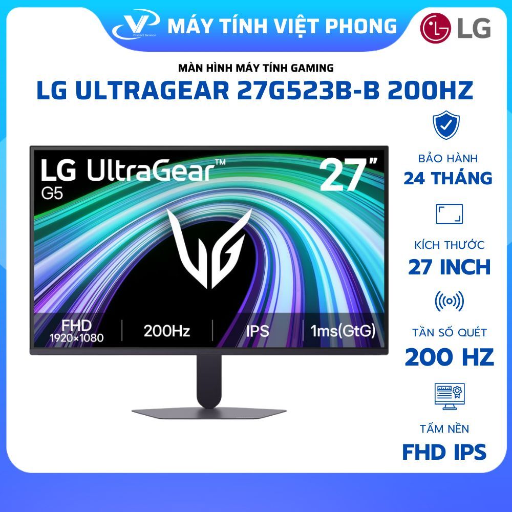 MÀN HÌNH GAMING LG ULTRAGEAR 27G523B-B 25G523B-B FHD IPS 200Hz 1ms - CHÍNH HÃNG BẢO HÀNH 2 NĂM | BigBuy360 - bigbuy360.vn