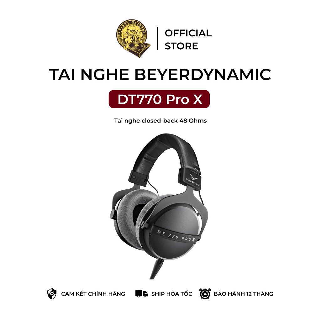 Tai nghe chụp tai có dây Beyerdynamic DT 770 Pro X (48 Ohms) | Bảo hành 12 tháng