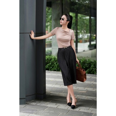 Quần Lửng Nữ MY WAY Ống Rộng Trẻ Trung Cá Tính 5mqn182