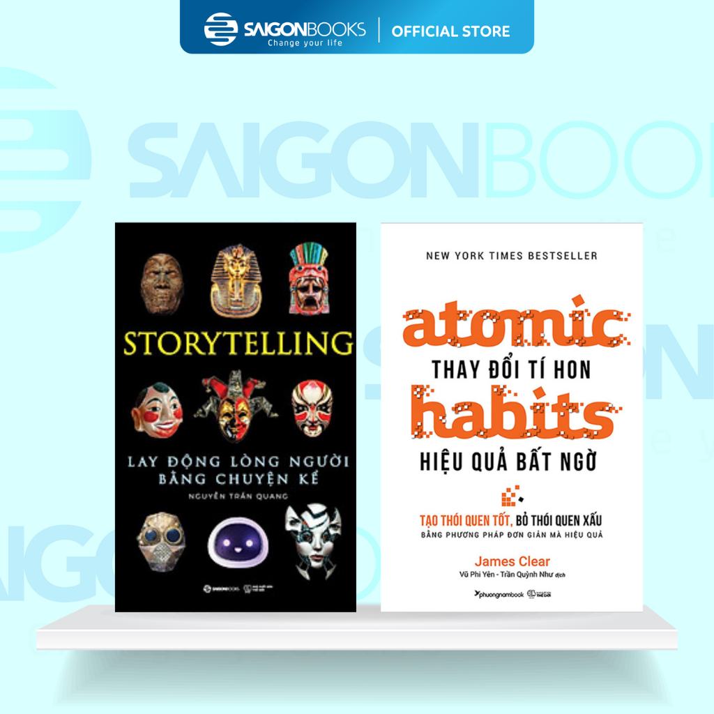 Combo Sách - Storytelling + Atomic Habits