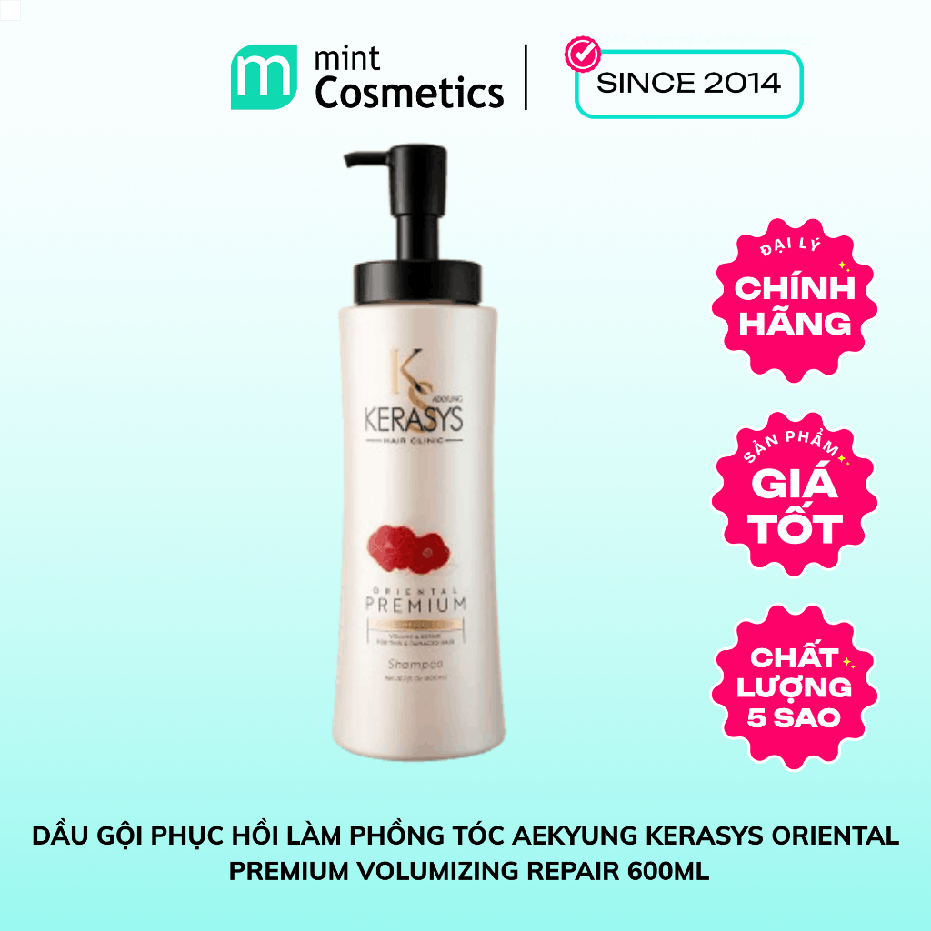 Dầu Gội - Xả Phục hồi làm phồng tóc Aekyung Kerasys Oriental Premium Volumizing Repair 600ml